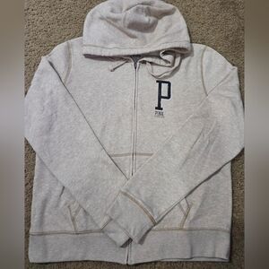 PINK Victoria's Secret Large Full Zip Vintage Hoodie